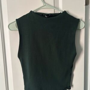 Zara Forest Green Muscle Tee